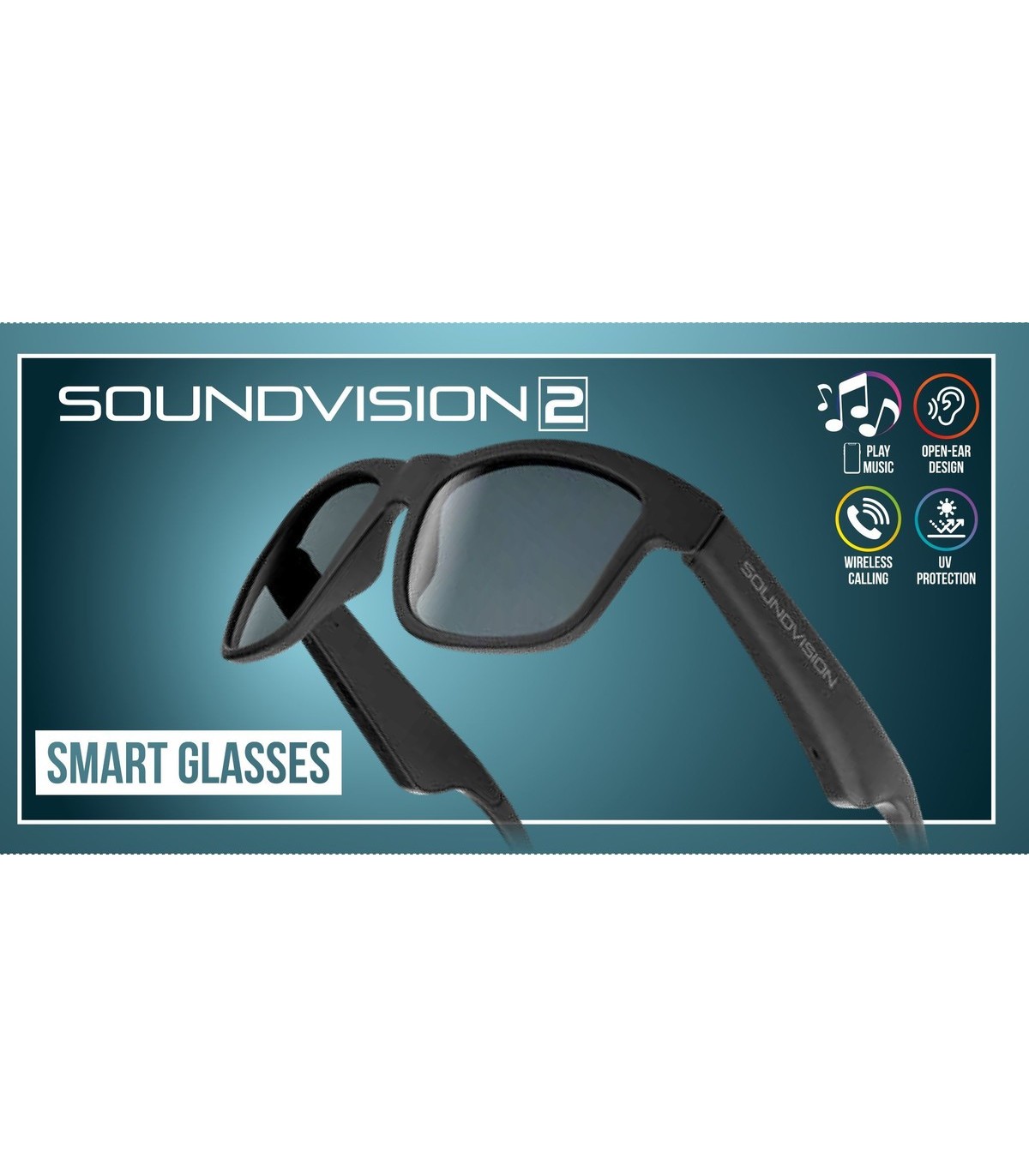 Cellularline Occhiali Wireless Sound Vision 2 Btsoundvision2k Nero